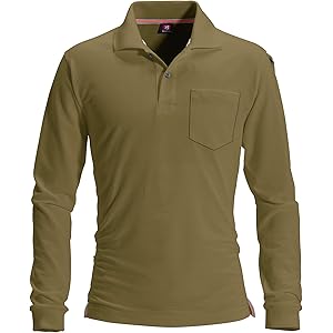 BURTLE バートル 長袖ポロシャツ (春夏用) 505 24キャメル 3L