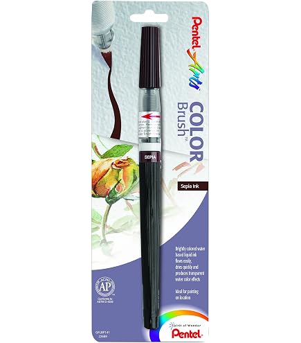 Lemon Yellow Art Brush Pen, Dye Ink, refillable | XGFL-105 by Pentel