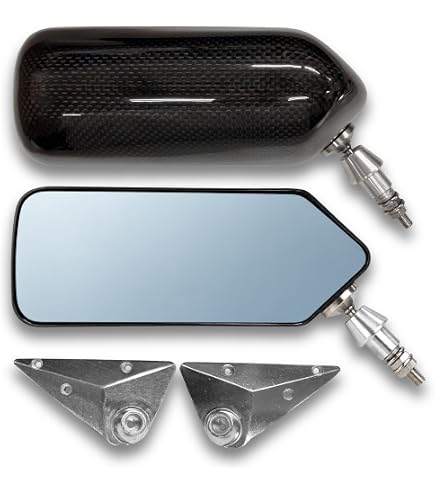Amazon | 【SIMOTA正規品】カーボンバックミラー 【長方形・ブルー