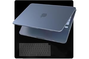 EooCoo MacBook Neo ケース対応[超薄型アーマー] 2026 A3404 、[100% マッチ Mac Book Neo 13インチ] [指紋防止、傷を守る] マット保護Neoカバー & 0.12MM 極薄TPU 日本語配列Neo キーボードスキンカバー、マットインディゴクリア