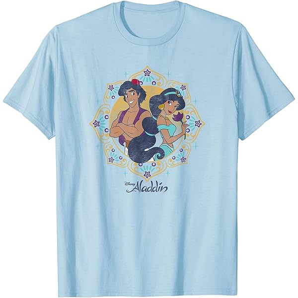 Amazon | ディズニー アラジン ジャスミン&アラジン カップルゴール T