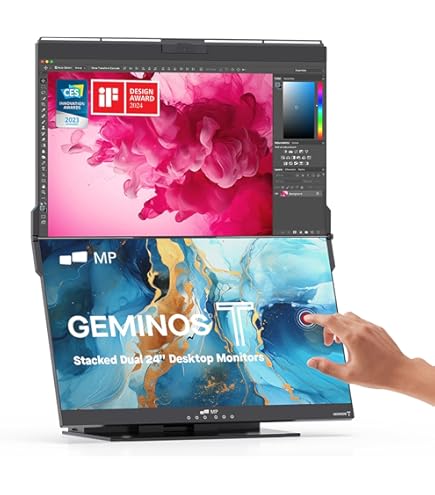 Amazon.co.jp: Mobile Pixels Geminos (2 x 24インチ) IPS デュアル