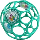 ブライトスターツ Bright Starts Oball オーボールラトル【0ヶ月~】 ベビーカー用おもちゃ 歯固め ガラガラ ソフトボール 出産祝い ライトブルー 11486