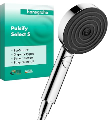 hansgrohe 26864000 Rainfinity Hand Shower 130, 3 Sprays, Chrome