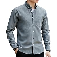 Amazon.co.jp: [LOTRICELOT] メンズオックスフォード シャツワイ 長袖