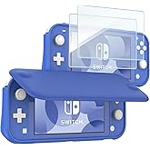 ProCase Flip Cover Compatible with Nintendo Switch Lite with 2 Pack Tempered Glass Screen Protectors, Slim Protective Flip Ca