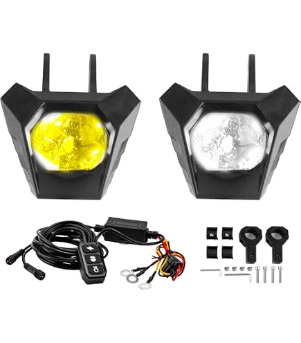 Amazon | バイク用ドライビングライト、LEDバイクスポットライト
