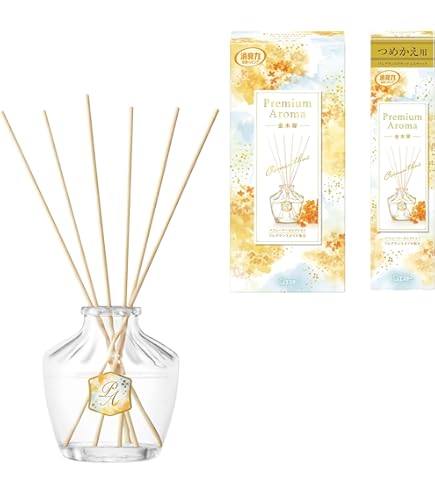 プレミアムアロマ スティック リリー＆ジャスミン　セット Amazon | 消臭力 プレミアムアロマ [まとめ買い] 部屋用 スティック
