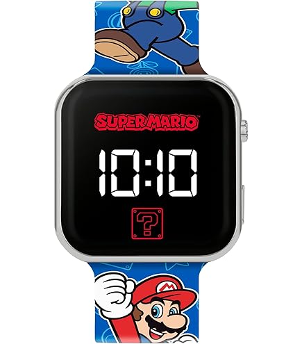 マリオ時計 Amazon.co.jp: SUPER MARIO 男の子用デジタルクォーツウォッチ