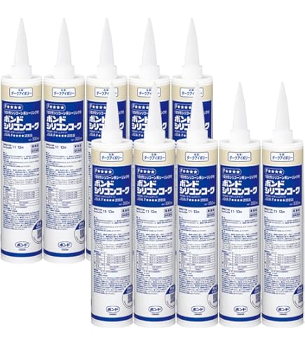 Amazon.co.jp: コニシ ボンド シリコンコーク ホワイト 330ml 1箱/20本