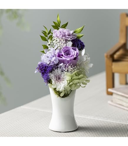 Amazon｜PURIZA プリザーブドフラワー 仏花 仏壇用 お供え花 お悔み