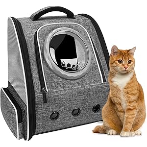 猫 キャリー ペットキャリー バッグ リュック Okiki【2020年最新 マットを改善】小型犬 きゃりーバッグ リュッ…