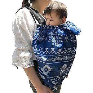 アレックス・サンガ ベビーケープ 抱っこ紐カバー レインカバー 雨 撥水 風よけ ベビーカー (オルテガブルー)