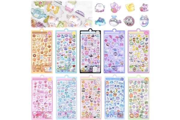 シール 可愛い ごほうびシール ボンボンドロップ 可愛い 立体 3D キラキラな デコシール 日記帳用 携帯電話飾り キラキラ 女の子向け ごほうび 贈り物 手芸用品 DIY用 手帳用