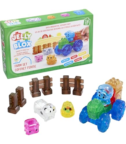 Goliath Fidget Blox Touch | Gel Rose avec Paillettes Rose Vif | Jouets sensoriels | par Les Fabricants de Jelly Blox | Sûr et fiable | À partir de 5 Ans