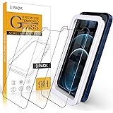 【Amazon限定ブランド】iPhone 12 Pro Max フィルム 3枚入 ガラスフィルム - 高透過率 Arae 飛散防止 9H 旭硝子材 アイフォン12プロ マックス 6.5インチ 2020新型 対応用 強化ガラス (Apple iPhon