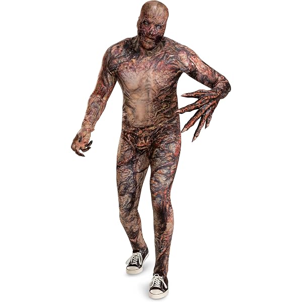 Rubies Costume Deluxe Demogorgon Da Adulto – Taglia XL – Tuta Con Maschera E Copriscarpe – Stranger Things Ufficiale