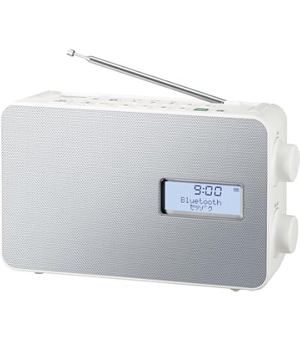 Amazon.co.jp: TWINBIRD 手元スピーカー機能付3バンドラジオ ホワイト  