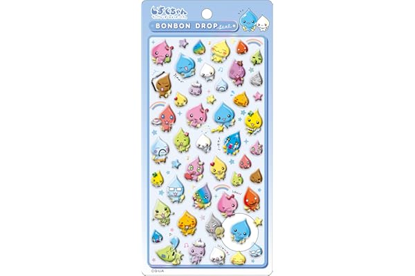 クーリア しずくちゃん シール ボンボンドロップシール しずくの森のなかまたち 94740