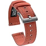 [BARTON WATCH BANDS] キャンバス クイックリリース 腕時計バンドストラップ - 色と幅を選択 - 18mm / 19mm / 20mm / 21mm / 22mm / 23mm / 24mm