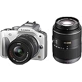 パナソニック ミラーレス一眼カメラ LUMIX G3 ダブルズームキット シェルホワイト DMC-G3W-W