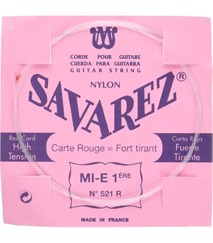 Amazon.co.jp: SAVAREZ サバレス クラシックギター弦 ピンクラベル 