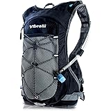 Vibrelli Hydration Pack & 2L Hydration Bladder - High Flow Bite Valve Hydration Backpack