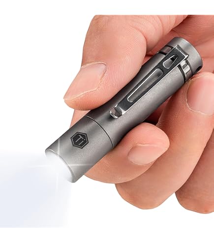 KeyUnity 1050 Lumens USB Rechargeable LED Flashlight - 4 Modes, IPX7 Waterproof, Pocket Clip For Camping & EDC