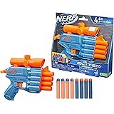 ナーフ エリート2.0 プロスぺクト QS-4 手動ブラスター 公式ダーツ8本付属/ダーツ4本発射/ターゲットスコープ搭載/プルバックプライミング F4190 正規品
