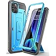 SUPCASE iPhone 11 Pro Case, 5.8 Inch 2019 LCD Screen Protector Film with Slumber Clip US Military Spec Shockproof Dustproof Full Protection UBPro Series Blue