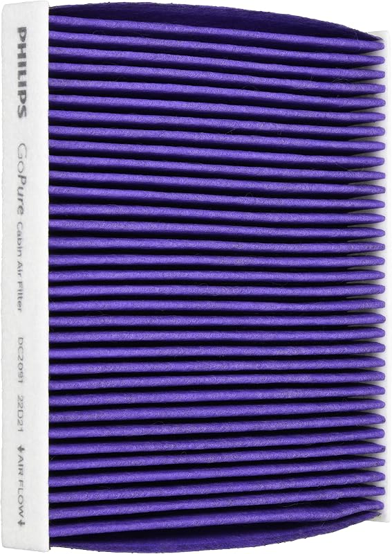 Philips(フィリップス) プレミアム エアコンフィルター 活性炭入り4層フィルター PM2.5対応 脱臭 抗菌・防カビ 花粉 抗ウィルス 交換用 1個入 [ダイハツ/トヨタ/マツダ/レクサス車用] DC209X1