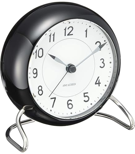 Amazon.co.jp: アルネ・ヤコブセンクロック Table clock Station 11cm  