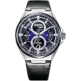 [Citizen] 腕時計 アテッサ エコ・ドライブ 防水 トリプルカレンダー ビジネス パープル BU0066-11W メンズ ブラック