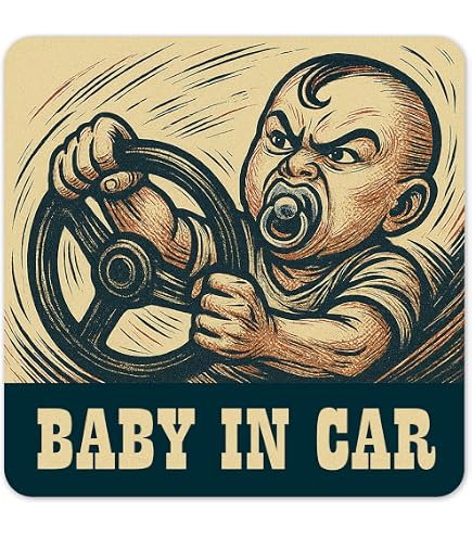 Amazon.co.jp: ベイビーインカー BABY ON BORD ステッカー 12cm×12cm 