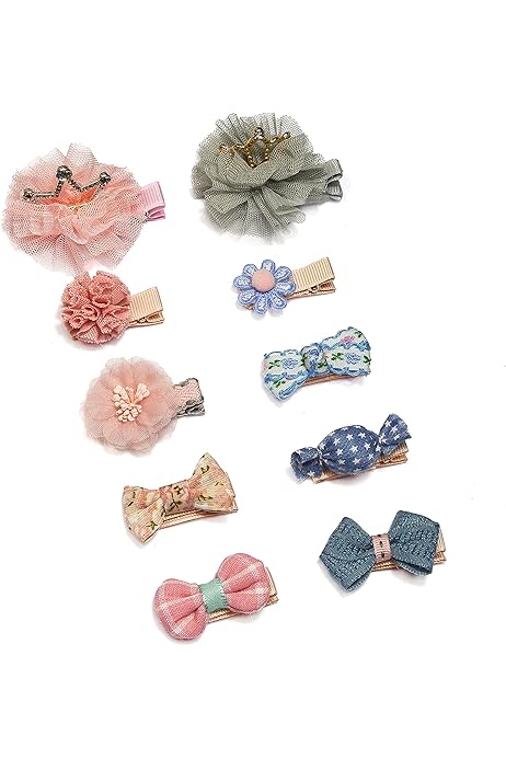 Amazon Co Jp ベビー マジックテープ タータンチェック リボン パッチンどめ セット 服 ファッション小物