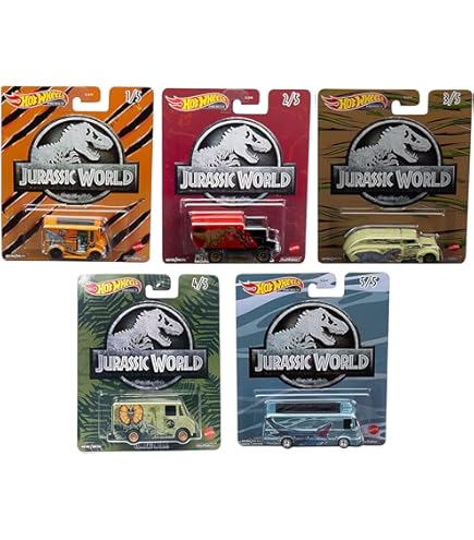 Matchbox Jurassic World Dominion Diecast Vehicles - Complete 2023 Set Of 12 Cars