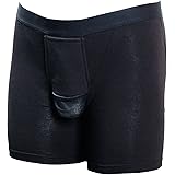 King Style網ポケット付爽快パンツ ちょい漏れ安心タイプ トランクス(上向き)クロ XLサイズ CS-C4709-BK-XL