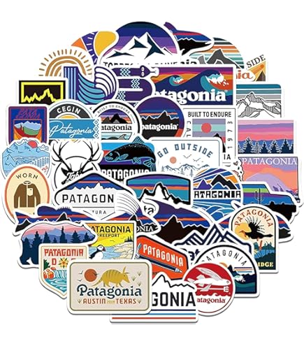 Amazon.co.jp: パタゴニア ステッカー 55枚セット アウトドア ブランド