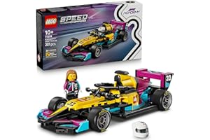 LEGO Speed Champions F1 Academy LEGO Race Car - F1 Academy Car Building Set with 1 Female Driver Minifigure - Toy Vehicle Playset for Kids Ages 10+ - Formula 1 Racing Set for Girls and Boys 77258
