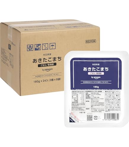 Amazon | by Amazon パックごはん 国産米 180g×24入 酸味料不使用 | by