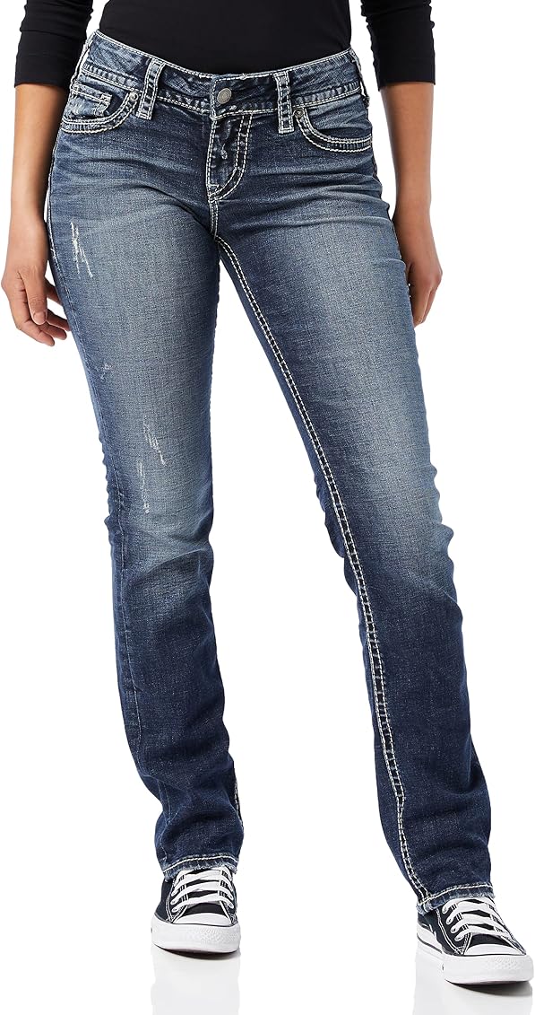 Silver Jeans Co. Women's Suki Mid Rise 
