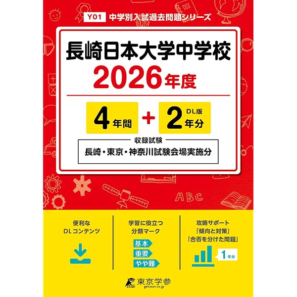 日本大学三島中学校 入学試験問題集 2026年春受験用（プリント形式の