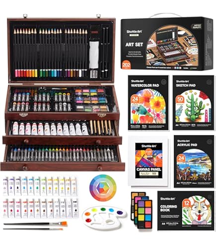 KINSPORY 168点 お絵かきセット 絵具セット