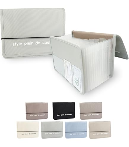 Amazon | [style plein de couleur] ジャバラファイル 【 A4 13