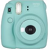 FUJIFILM インスタントカメラ チェキ instax mini8プラス 接写レンズ・純正ハンドストラップ付き ミント INS MINI 8P MINT