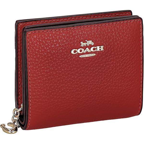 【新品】コーチ　二つ折り財布　スナップ ウォレット・ハート チェリー プリント Amazon | [コーチ] 財布 二つ折り財布 PVC ハートチェリー プリント