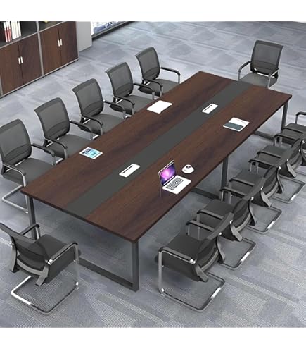 Amazon.co.jp: SXRZY オフィステーブル 会議机 8人用 ミーティング