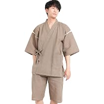 Amazon.co.jp: [ON NISHIKI] 甚平 メンズ 綿100％ 夏 (M/L/LL/3L