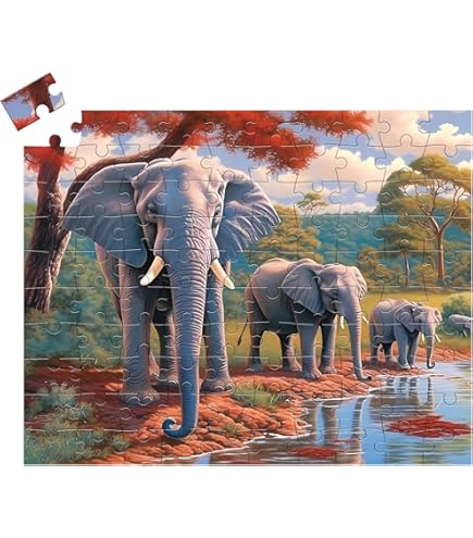 Amazon | 100ピース パズル 4~6歳 ヒグマ ファミリーパズル 6~8歳 8歳