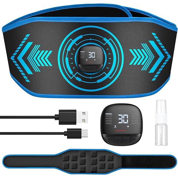 Amazon.co.jp: RELAGE リラージュ 腰ケア 腹筋ベルト EMS 振動 温熱